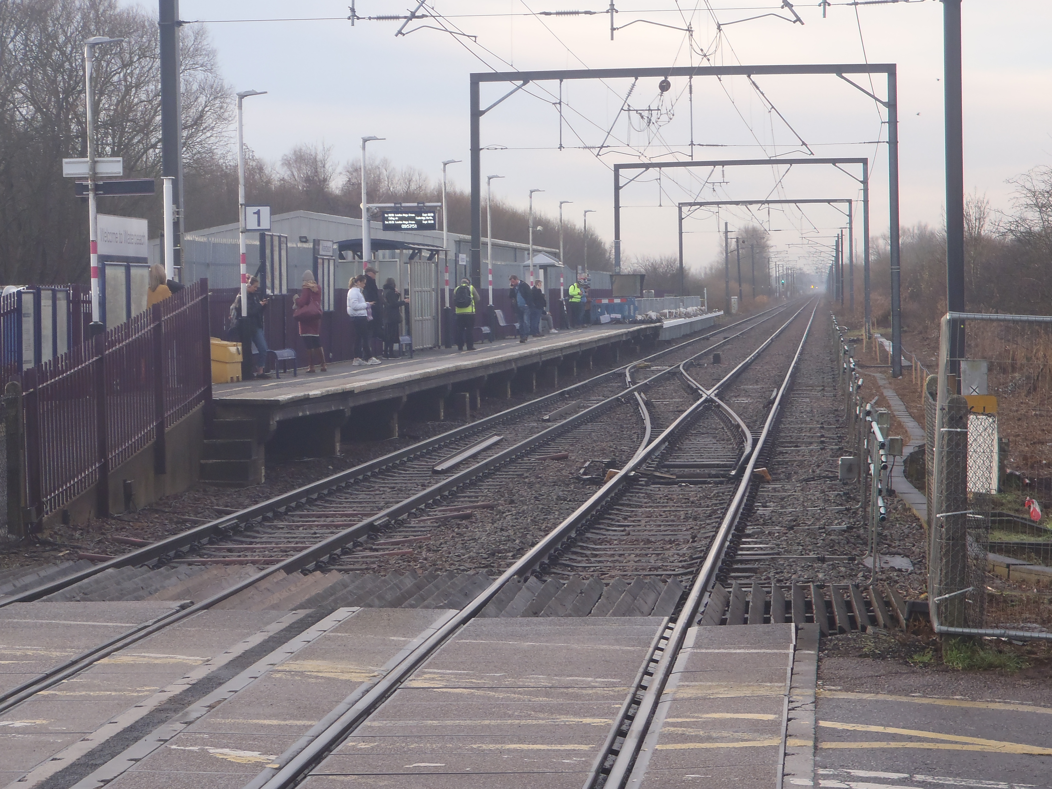 looking south from down platform