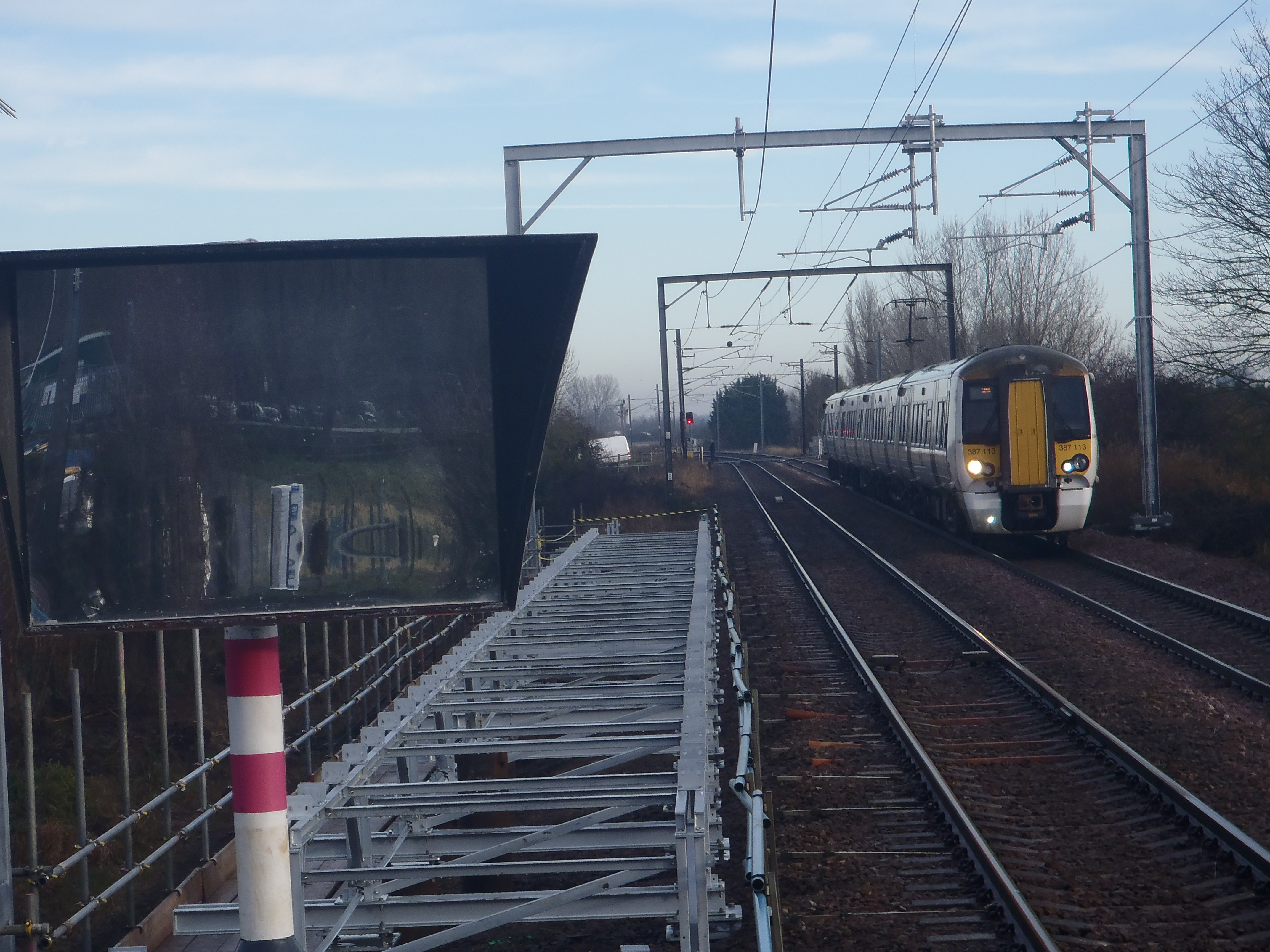 looking north from down platform